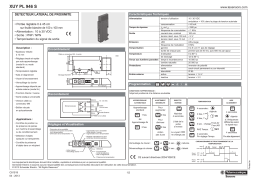 Schneider Electric XUYPL946S Diffuse reflection lateral sensor Manuel utilisateur