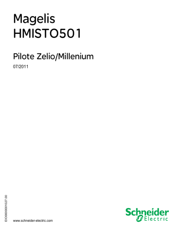 Schneider Electric Magelis HMISTO501 - Pilote Zelio/Millenium Manuel utilisateur | Fixfr