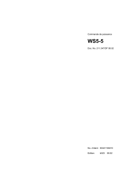 Schneider Electric WS5-5 (F) Mode d'emploi