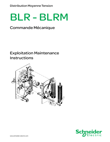 Schneider Electric BLR - BLRM Commande mécanique - Exploitation - Maintenance Mode d'emploi | Fixfr