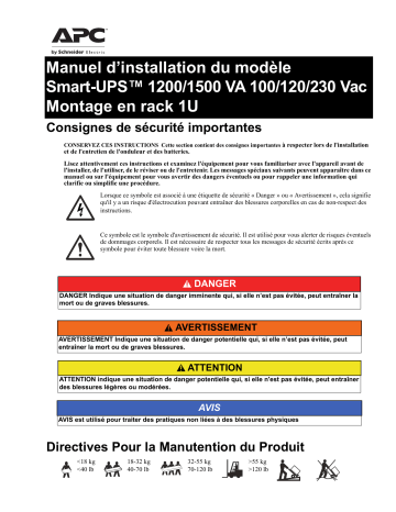 Schneider Electric Smart-UPS Mode d'emploi | Fixfr