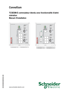 Schneider Electric TCSESM-E Commutateur étendu avec fonctionnalité Guide d'installation