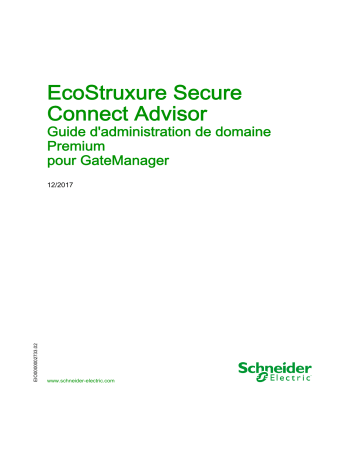Schneider Electric EcoStruxure Secure Connect Advisor Mode d'emploi | Fixfr