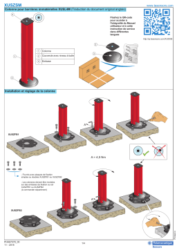 Schneider Electric XUSZSM... Colonne pour barrières immatérielles XUSL4M Manuel utilisateur