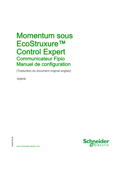 Schneider Electric Momentum sous EcoStruxure™ Control Expert - Communicateur Fipio Mode d'emploi