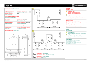 Schneider Electric XZMA1 AS-Interface repeater. Manuel utilisateur | Fixfr