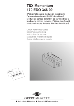 Schneider Electric 170EDO34600, Module de sorties distant IP65 sur InterBus-S Manuel utilisateur