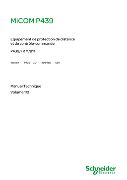 Schneider Electric MiCOM P439 Mode d'emploi