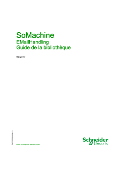 Schneider Electric SoMachine - EMailHandling Mode d'emploi