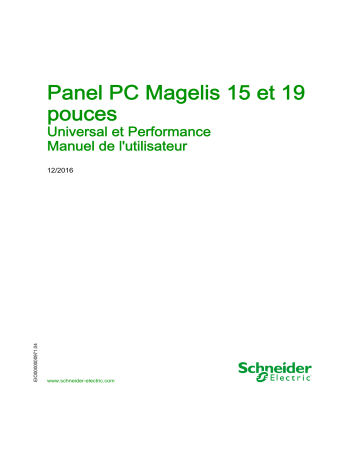 Schneider Electric Magelis Panel PC 15” et 19” Universal et Performance Mode d'emploi | Fixfr