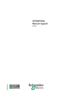Schneider Electric XPSMFWIN Mode d'emploi