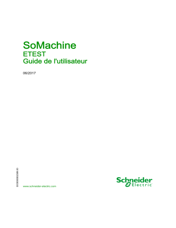 Schneider Electric SoMachine - ETEST Mode d'emploi | Fixfr