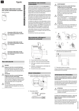 Schneider Electric KNX- Alimentation électrique avec entrée Mode d'emploi