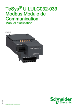 Schneider Electric TeSys® U LULC032-033 Modbus Module de Communication Manuel utilisateur