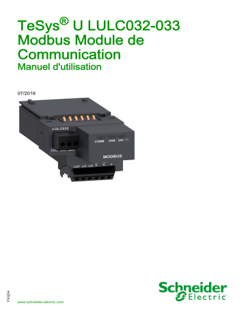 Schneider Electric TeSys® U LULC032-033 Modbus Module de Communication Manuel utilisateur | Fixfr