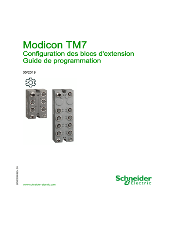 Schneider Electric Modicon TM7 Mode d'emploi | Fixfr