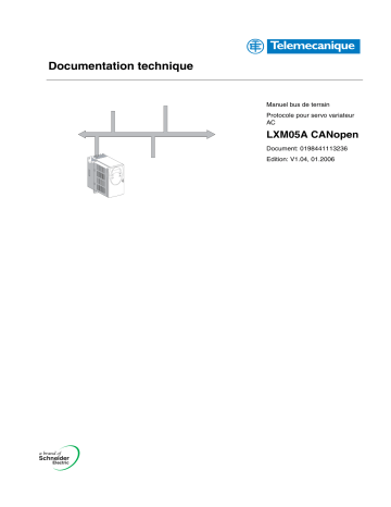 Schneider Electric LXM05A CANopen - Protocole pour servo variateur AC Mode d'emploi | Fixfr