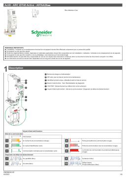 Schneider Electric Acti9 ARC iDT40 Active Bloc détecteur Manuel utilisateur