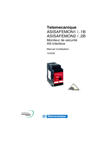 Schneider Electric ASISAFEMON. / ASISAFEMON.B Moniteur de sécurité AS-Interface Manuel utilisateur | Fixfr