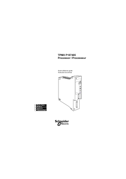 Schneider Electric TPMXP107485, Processeur Manuel utilisateur