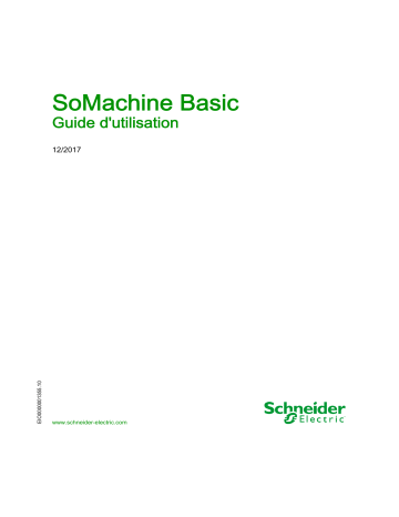 Schneider Electric SoMachine Basic  Mode d'emploi | Fixfr