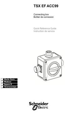 Schneider Electric TSXEFACC99 Boitier de raccordement Manuel utilisateur