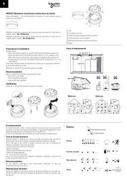 Schneider Electric ARGUS- Détecteur de fumée de base Mode d'emploi