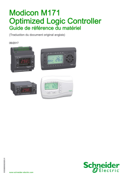 Schneider Electric Modicon M171 Optimized Logic Controller Guide de référence