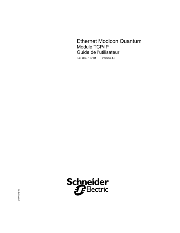 Ethernet Modicon Quantum Module TCP/IP | Schneider Electric Modicon Quantum Manuel utilisateur | Fixfr