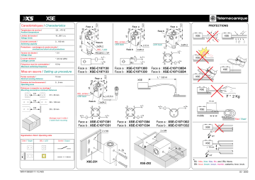 Schneider Electric XSEC... Inductive proximity sensors Manuel utilisateur | Fixfr