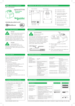 Schneider Electric SpaceLYnk- Contrôleur logique Manuel utilisateur