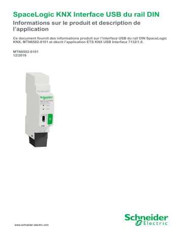 Schneider Electric SpaceLogic KNX Mode d'emploi | Fixfr