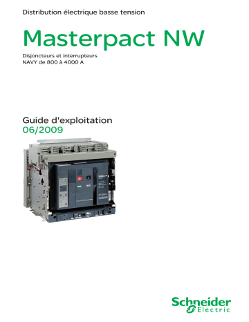 Schneider Electric Masterpact NW08-40 NAVY Mode d'emploi | Fixfr