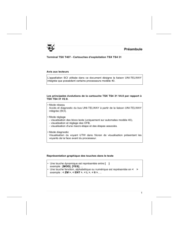 TSXTS431 Cartouche | Schneider Electric TSX TS4 31 V4.0 Cartouche Mode d'emploi | Fixfr