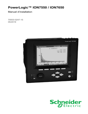 Schneider Electric PowerLogic ION7550/ION7650 Manuel utilisateur | Fixfr