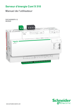 Schneider Electric Serveur d’énergie Com’X 510 Mode d'emploi