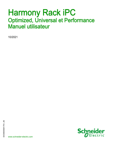 Schneider Electric Harmony Rack iPC Optimized, Universal et Performance Mode d'emploi | Fixfr