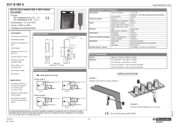 Schneider Electric XUYB989S Miniature retro-reflex polarised sensor Manuel utilisateur