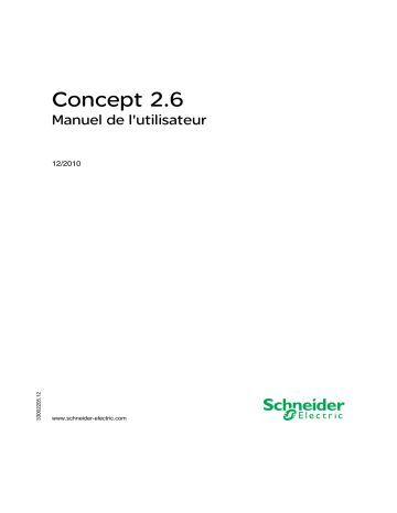 Schneider Electric Concept 2.6 Manuel utilisateur | Fixfr