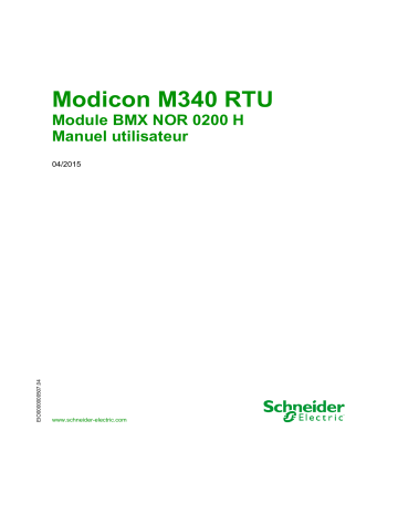 Schneider Electric Modicon M340 Mode d'emploi | Fixfr