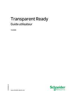 Schneider Electric Transparent Ready Mode d'emploi