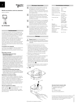 Schneider Electric Module de protection contre les surtensions pour groupes de prises de courant Mode d'emploi