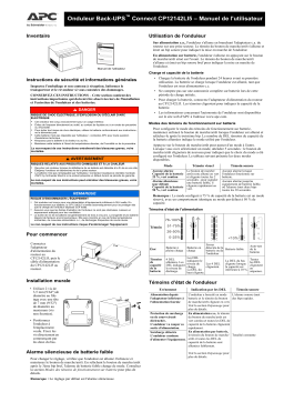 Schneider Electric BACK-UPS CONNECT CP12142LI5 Mode d'emploi