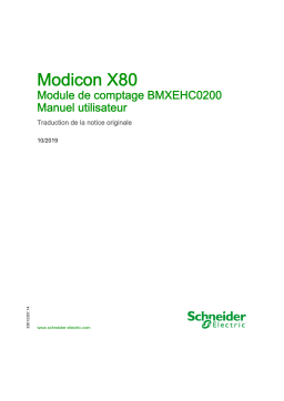 Schneider Electric Modicon X80 - Module de comptage BMXEHC0200 Mode d'emploi