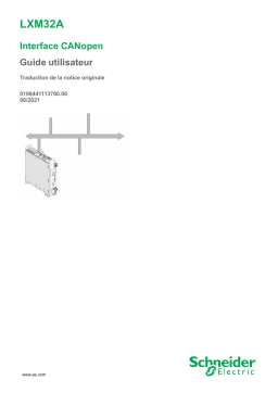 Schneider Electric LXM32A - Interface bus de terrain CANopen Manuel utilisateur