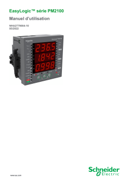 Schneider Electric Série EasyLogic™ PM2100 Mode d'emploi