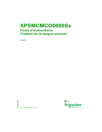 Schneider Electric XPSMCMCO0000S. Modules d’extension, Fiche d’ Manuel utilisateur | Fixfr