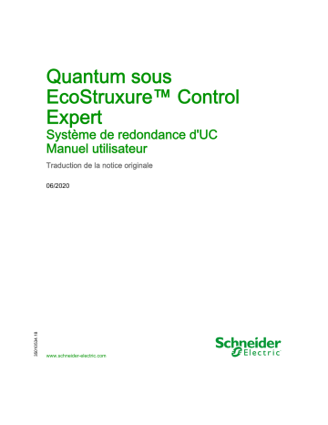 Schneider Electric Quantum sous EcoStruxure™ Control Expert - Système de redondance Mode d'emploi | Fixfr