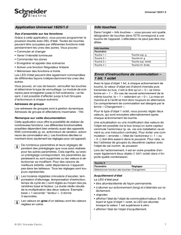 Altira | KNX - Altira Poussoir - ETS | Unica- KNX Bouton-poussoir | Poussoir double avec DEL d’état | Schneider Electric KNX - Unica poussoirs - ETS Manuel utilisateur | Fixfr