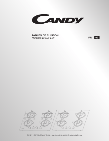 CVG6B-MAR | Candy CVW6BB-MAR Hob Manuel utilisateur | Fixfr
